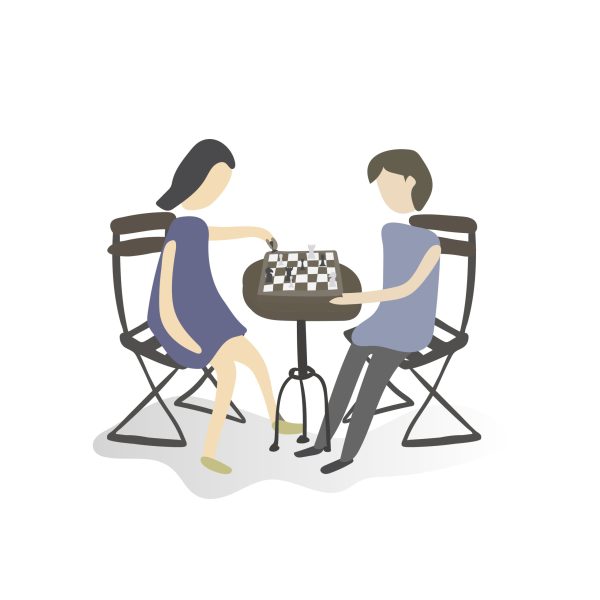Illustration of human hobbies and activities Intermediate Chess Coaching
